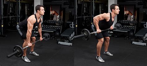 The barbell row, also known as bent-over rows, is one of the most classic barbell back exercises. The primary muscles worked in the barbell row are the lats, trapezius, and rear deltoids, but your lower back, biceps, and grip muscles also get some work. To emphasize your upper back muscles, make sure to use a strict technique with …
